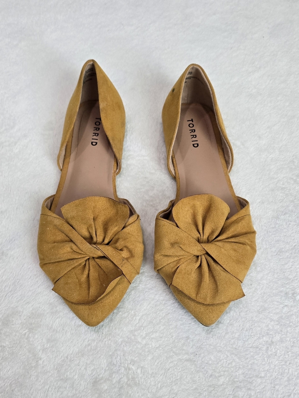 Torrid Slip On Flats Dress Shoes Women's Shoe Size  9.5 WW - Mustard Yellow